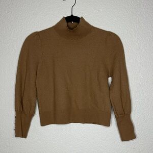 Chic Tan Turtleneck Sweater for Women